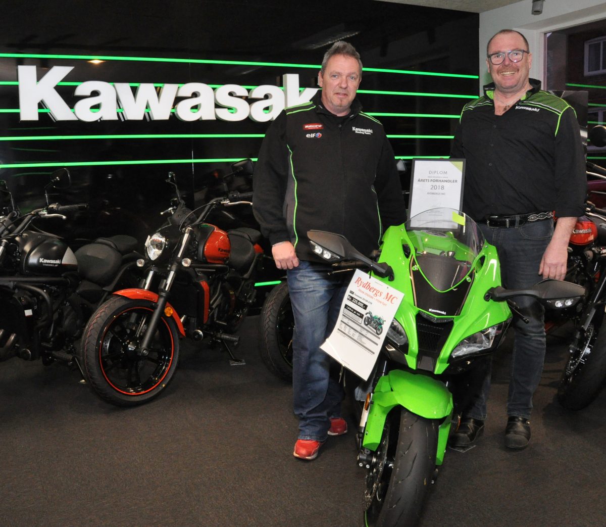 Hr kat september Rydbergs MC blev ”Årets Kawasaki-forhandler” – igen – Bike powered by  Motorrad