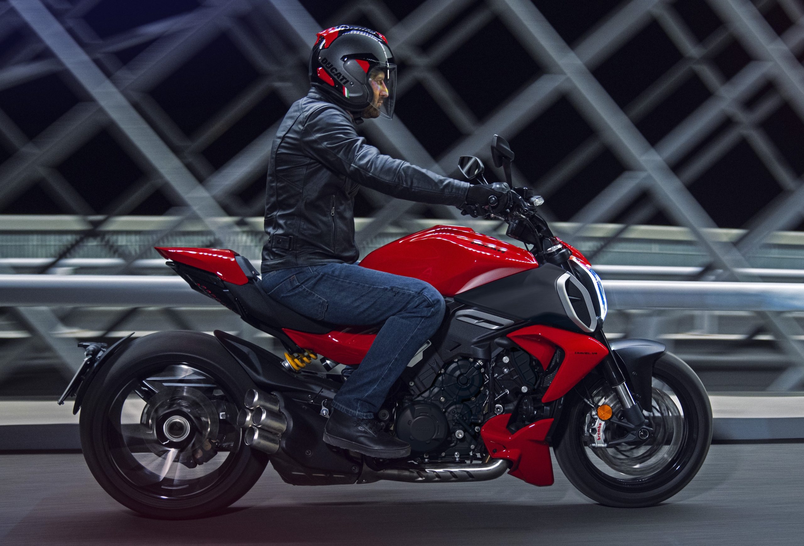 Protecteurs De Cadre (crash Sliders) Pour Ducati Diavel V4 2023-2024 - Kit Avant/arrière POM + Alliage Aluminium, Noir/rouge